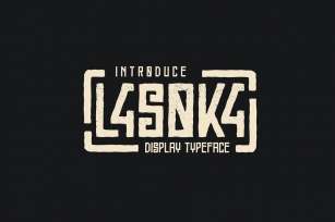 Lasoka - Rough Display Typeface Font Download