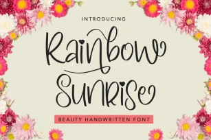 Rainbow Sunrise Font Download