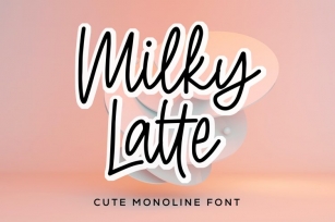 Milky latte Font Download