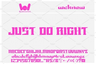 Just Do Right font Font Download