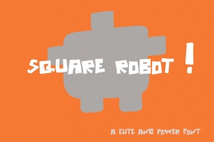 Square robot font Font Download