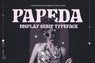 Papeda - Serif Display Typeface Font Download