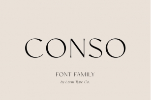 CONSO | Font Family Font Download