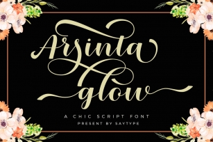 Arsinta glow Font Download