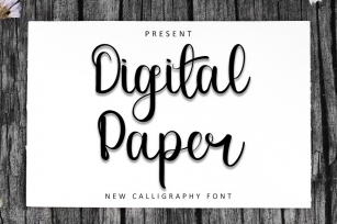 Digital Paper Font Download
