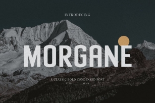 Morgane - Classic Retro Bold Condensed Sans Font Download