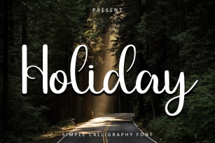 Holiday - Font Download