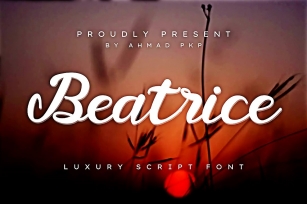 Beatrice Elegant Script Font Download