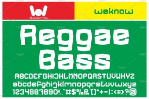 Reggae bass font Font Download