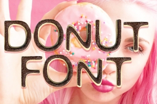 Donut Opentype SVG and PNGs Font Download