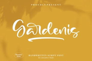 Gardenis Handwritten Script Font Font Download