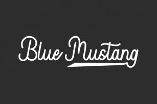 Blue Mustang Font Download