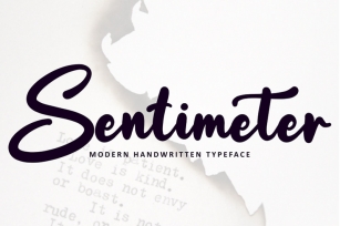 Sentimeter Font Download