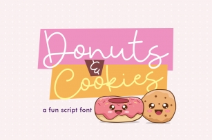 Donuts  Cookies Font Download