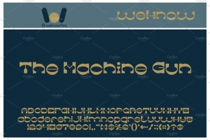 The Machine Gun Font Download