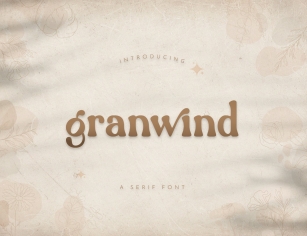 Granwind Serif Display Font Download
