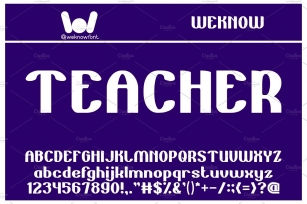 teacher font Font Download