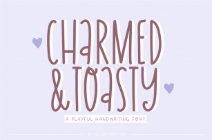CHARMED & TOASTY Feminine Handwriting Font Download