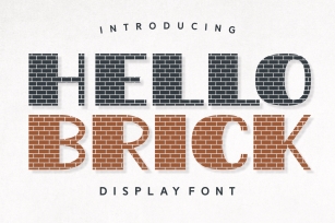 Hello Brick Font Download