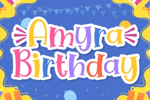 Amyra Birthday Font Download