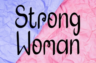 Strong Woman Font Download