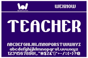 Teacher Font Download