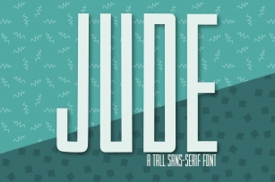 Jude a Tall Block Style Sans Serif Font Download