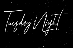 Tuesday Night Font Download