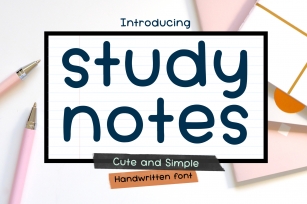 Study Notes Font Download