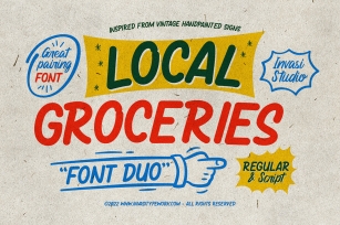 Local Groceries Font Download