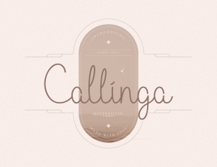 Callinga Script Font Download