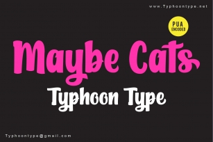 Maybe Cats Font Download