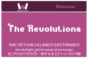 The Revolutions Font Download