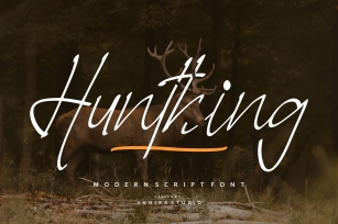 Hunthing Font Download