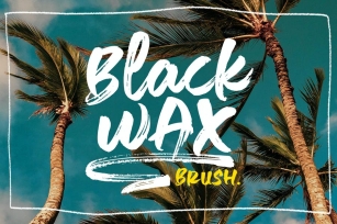 Black Wax Brush Font Download