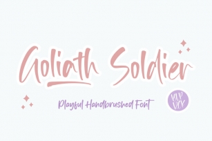 Goliath Soldier Playful Handbrushed Font Font Download
