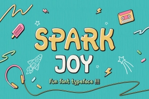 Spark Joy - Comic Display Font Font Download