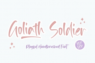 Goliath Soldier Playful Handbrushed Font Download