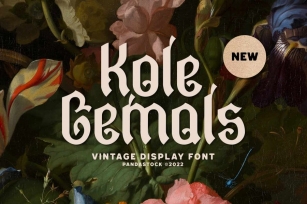 Kole Gemols - Mid Century Modern Font Font Download