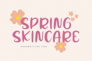 Spring Skincare - Handwritting Font Font Download