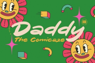 Daddy The Comicaze - A Handwritten Font Font Download