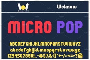 Micro Pop font Font Download