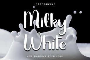 Milky White Font Download