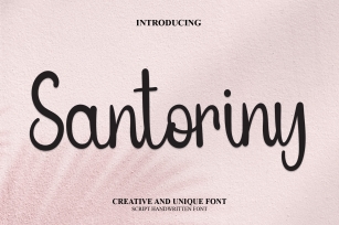 Santoriny Font Download