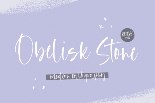 Obelisk Stone Modern Calligraphy Font Font Download