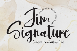 Jim Signature Font Download