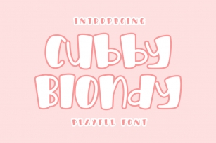 Cubby Blondy Font Download