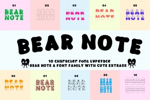 Bear Note Font Download