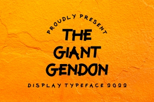 The Giant Gendon Font Download