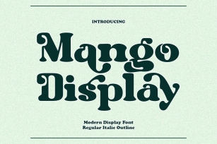Mango Display Font Download